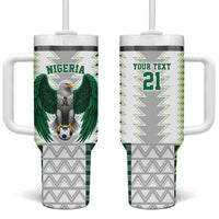 Nigeria Football Custom Tumbler With Handle Classic 20-21 Home Jersey - Wonder Print Shop