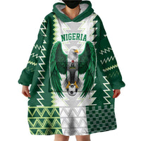Nigeria Football Custom Wearable Blanket Hoodie Classic 20-21 Home Jersey - Wonder Print Shop