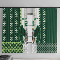 Nigeria Football Custom Window Curtain Classic 20-21 Home Jersey - Wonder Print Shop