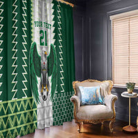 Nigeria Football Custom Window Curtain Classic 20-21 Home Jersey - Wonder Print Shop