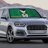 Nigeria Football Custom Auto Sun Shade Retro Nigeria 20-21 Eagle Flag Motif - Wonder Print Shop