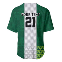 Nigeria Football Custom Baseball Jersey Retro Nigeria 20-21 Eagle Flag Motif - Wonder Print Shop