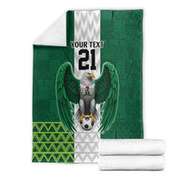Nigeria Football Custom Blanket Retro Nigeria 20-21 Eagle Flag Motif - Wonder Print Shop