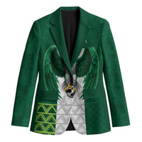 Nigeria Football Custom Blazer Retro Nigeria 20-21 Eagle Flag Motif - Wonder Print Shop