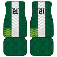 Nigeria Football Custom Car Mats Retro Nigeria 20-21 Eagle Flag Motif - Wonder Print Shop