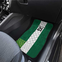 Nigeria Football Custom Car Mats Retro Nigeria 20-21 Eagle Flag Motif - Wonder Print Shop