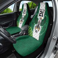 Nigeria Football Custom Car Seat Cover Retro Nigeria 20-21 Eagle Flag Motif - Wonder Print Shop