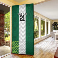 Nigeria Football Custom Door Cover Retro Nigeria 20-21 Eagle Flag Motif - Wonder Print Shop