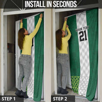 Nigeria Football Custom Door Cover Retro Nigeria 20-21 Eagle Flag Motif - Wonder Print Shop