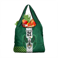 Nigeria Football Custom Grocery Bag Retro Nigeria 20-21 Eagle Flag Motif - Wonder Print Shop