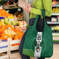 Nigeria Football Custom Grocery Bag Retro Nigeria 20-21 Eagle Flag Motif - Wonder Print Shop
