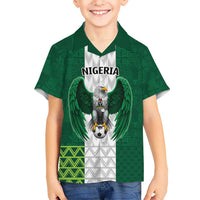 Nigeria Football Custom Hawaiian Shirt Retro Nigeria 20-21 Eagle Flag Motif - Wonder Print Shop