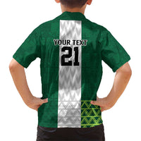 Nigeria Football Custom Hawaiian Shirt Retro Nigeria 20-21 Eagle Flag Motif - Wonder Print Shop