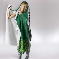 Nigeria Football Custom Hooded Blanket Retro Nigeria 20-21 Eagle Flag Motif - Wonder Print Shop