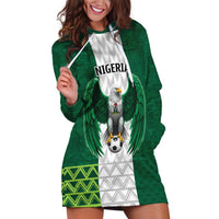 Nigeria Football Custom Hoodie Dress Retro Nigeria 20-21 Eagle Flag Motif - Wonder Print Shop