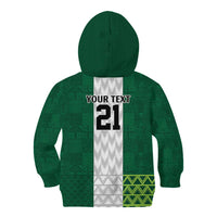 Nigeria Football Custom Kid Hoodie Retro Nigeria 20-21 Eagle Flag Motif - Wonder Print Shop
