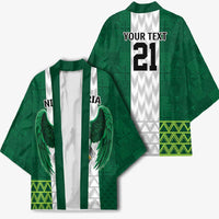 Nigeria Football Custom Kimono Retro Nigeria 20-21 Eagle Flag Motif - Wonder Print Shop
