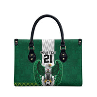 Nigeria Football Custom Leather Bag Retro Nigeria 20-21 Eagle Flag Motif - Wonder Print Shop