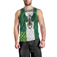 Nigeria Football Custom Men Tank Top Retro Nigeria 20-21 Eagle Flag Motif - Wonder Print Shop