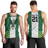 Nigeria Football Custom Men Tank Top Retro Nigeria 20-21 Eagle Flag Motif - Wonder Print Shop
