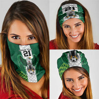 Nigeria Football Custom Neck Gaiter Retro Nigeria 20-21 Eagle Flag Motif - Wonder Print Shop
