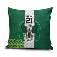 Nigeria Football Custom Pillow Cover Retro Nigeria 20-21 Eagle Flag Motif - Wonder Print Shop