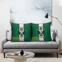 Nigeria Football Custom Pillow Cover Retro Nigeria 20-21 Eagle Flag Motif - Wonder Print Shop