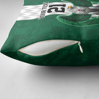 Nigeria Football Custom Pillow Cover Retro Nigeria 20-21 Eagle Flag Motif - Wonder Print Shop