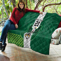 Nigeria Football Custom Quilt Retro Nigeria 20-21 Eagle Flag Motif - Wonder Print Shop