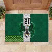 Nigeria Football Custom Rubber Doormat Retro Nigeria 20-21 Eagle Flag Motif - Wonder Print Shop