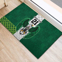 Nigeria Football Custom Rubber Doormat Retro Nigeria 20-21 Eagle Flag Motif - Wonder Print Shop