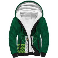 Nigeria Football Custom Sherpa Hoodie Retro Nigeria 20-21 Eagle Flag Motif - Wonder Print Shop