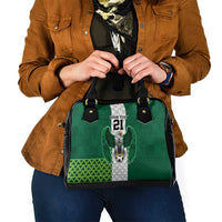 Nigeria Football Custom Shoulder Handbag Retro Nigeria 20-21 Eagle Flag Motif - Wonder Print Shop