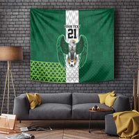 Nigeria Football Custom Tapestry Retro Nigeria 20-21 Eagle Flag Motif - Wonder Print Shop