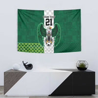 Nigeria Football Custom Tapestry Retro Nigeria 20-21 Eagle Flag Motif - Wonder Print Shop