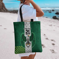 Nigeria Football Custom Tote Bag Retro Nigeria 20-21 Eagle Flag Motif - Wonder Print Shop