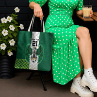 Nigeria Football Custom Tote Bag Retro Nigeria 20-21 Eagle Flag Motif - Wonder Print Shop