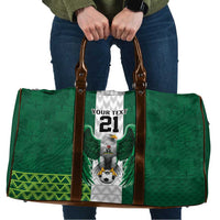Nigeria Football Custom Travel Bag Retro Nigeria 20-21 Eagle Flag Motif - Wonder Print Shop