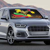 Eritrea Meskel Auto Sun Shade Eritrean Tribal Meskel Daisy Flag Inspired