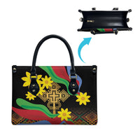 Eritrea Meskel Leather Bag Eritrean Tribal Meskel Daisy Flag Inspired