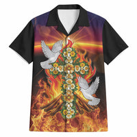 Eritrea Meskel Hawaiian Shirt Demera Cross Flames of Faith