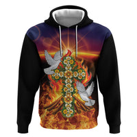 Eritrea Meskel Zip Hoodie Demera Cross Flames of Faith