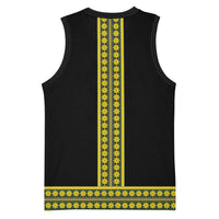 Ethiopian Enkutatash Basketball Jersey Black Adey Flower Tilet Habesha Inspired