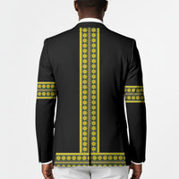 Ethiopian Enkutatash Blazer Black Adey Flower Tilet Habesha Inspired