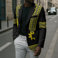 Ethiopian Enkutatash Blazer Black Adey Flower Tilet Habesha Inspired