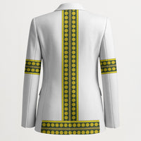 Ethiopian Enkutatash Blazer White Adey Flower Tilet Habesha Inspired