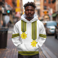 Ethiopian Enkutatash Hoodie White Adey Flower Tilet Habesha Inspired