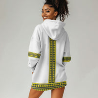 Ethiopian Enkutatash Hoodie Dress White Adey Flower Tilet Habesha Inspired
