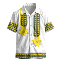 Ethiopian Enkutatash Kid Hawaiian Shirt White Adey Flower Tilet Habesha Inspired