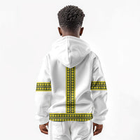 Ethiopian Enkutatash Kid Hoodie White Adey Flower Tilet Habesha Inspired